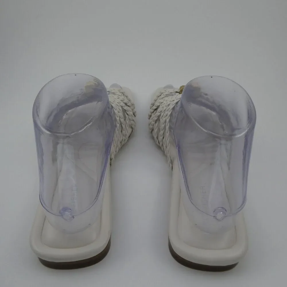 Marc Fisher Lelina Women's US 8 Elegant Cream Strappy Casual Slide